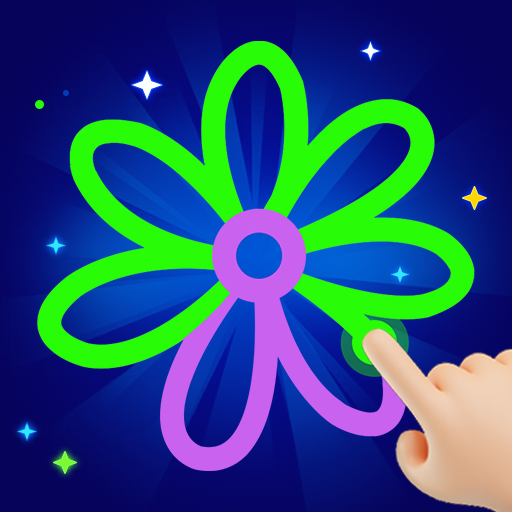 One touch Drawing: Happy Game app icon